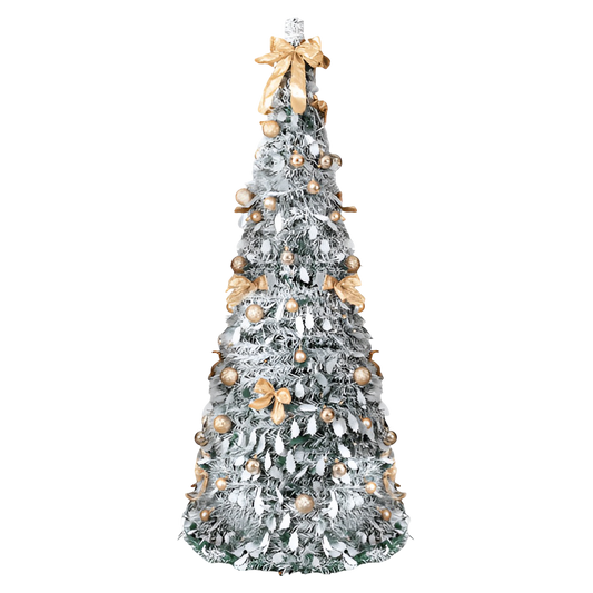 🎄 Silver & Gold Ready Tree (6Ft) 🎄