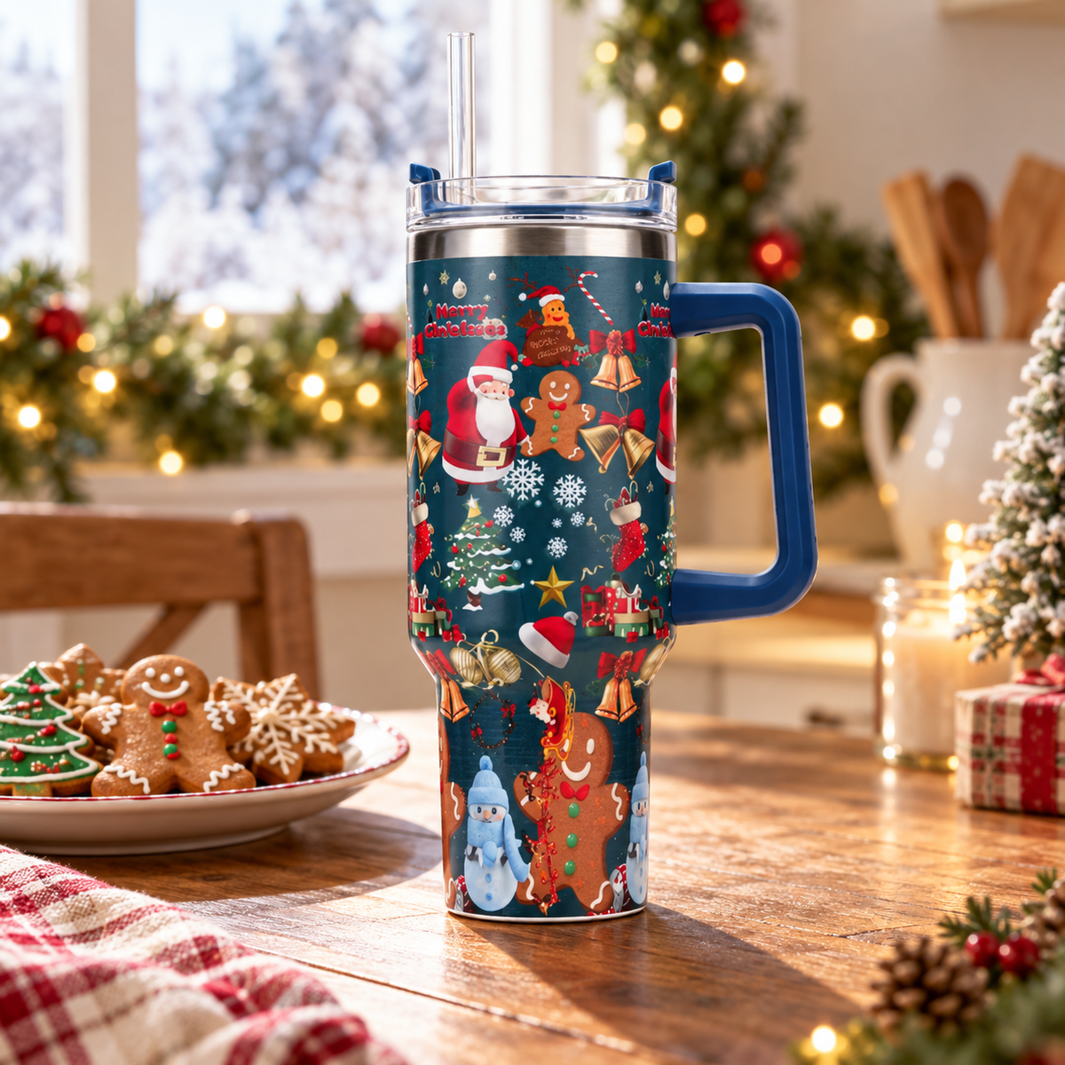 Ready Tree™ — 40oz Christmas Thermo Drink Cup