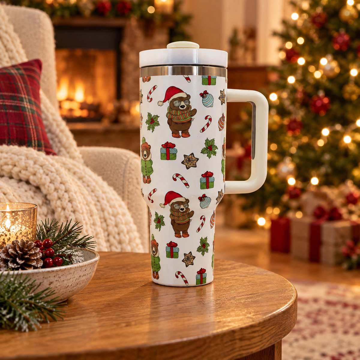 Ready Tree™ — 40oz Christmas Thermo Drink Cup