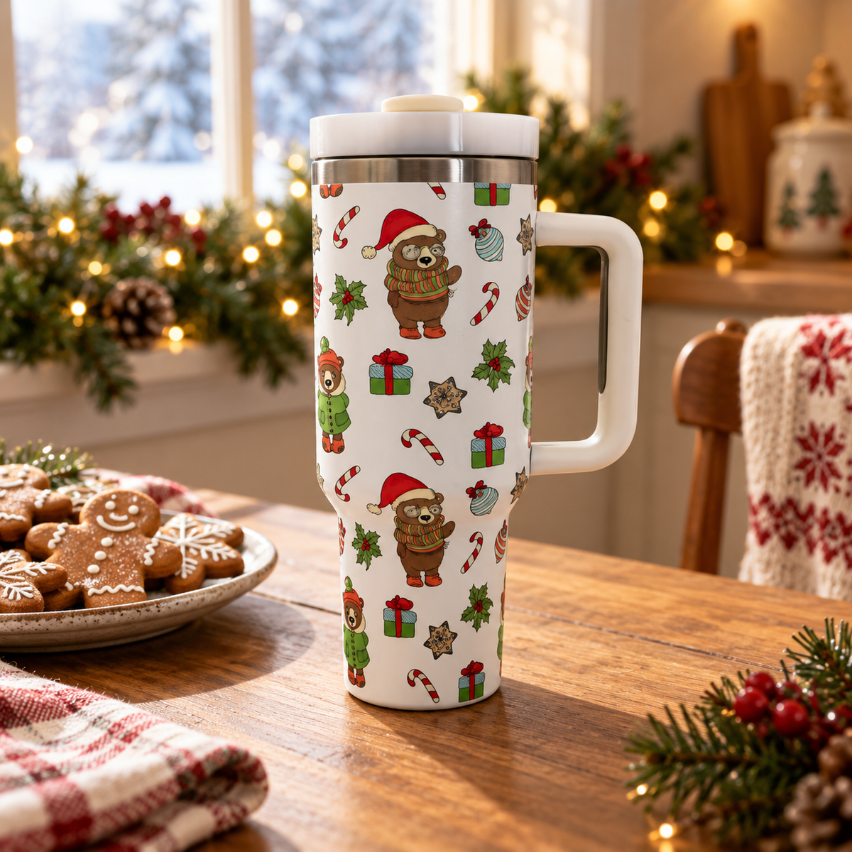 Ready Tree™ — 40oz Christmas Thermo Drink Cup