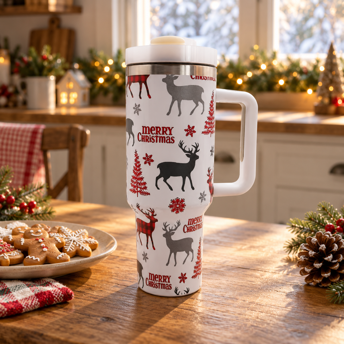 Ready Tree™ — 40oz Christmas Thermo Drink Cup