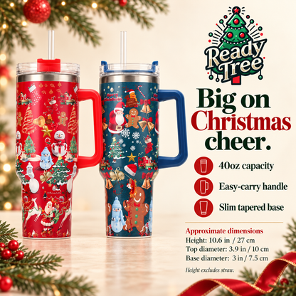 Ready Tree™ — 40oz Christmas Thermo Drink Cup