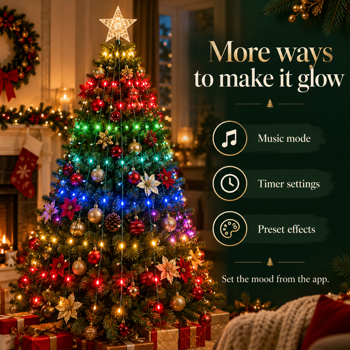 Ready Tree™ Instant App-Controlled Christmas Tree Lights